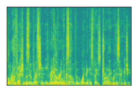 An audio spectrogram.
