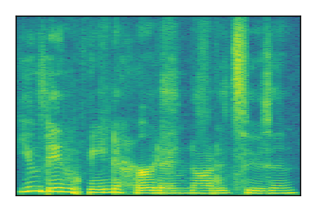 An audio spectrogram.