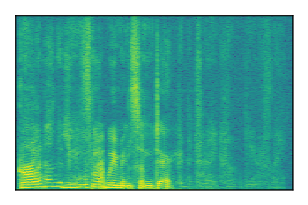 An audio spectrogram.