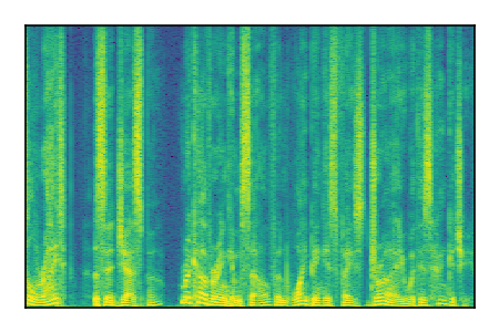 An audio spectrogram.