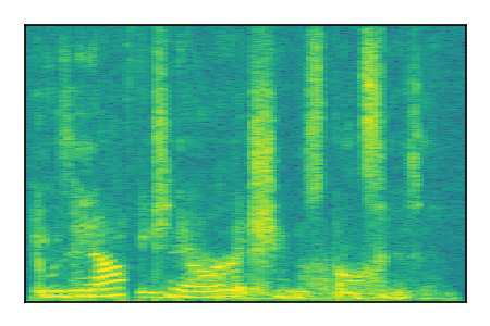 An audio spectrogram.
