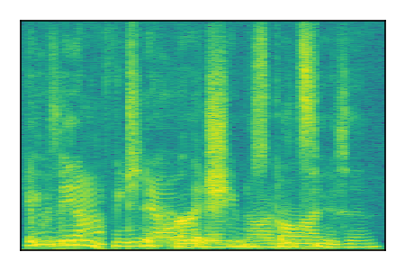 An audio spectrogram.