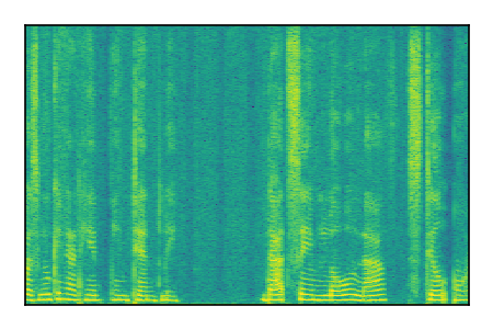 An audio spectrogram.