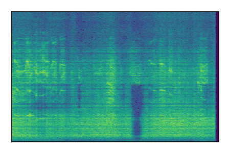 An audio spectrogram.