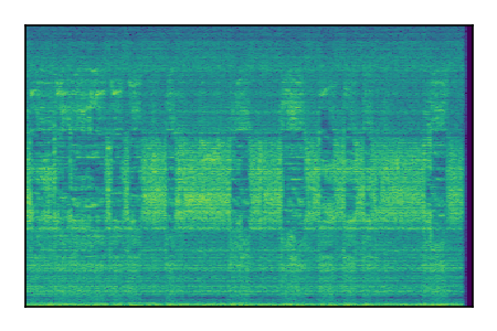 An audio spectrogram.