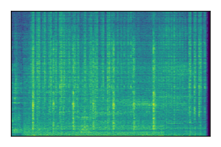 An audio spectrogram.