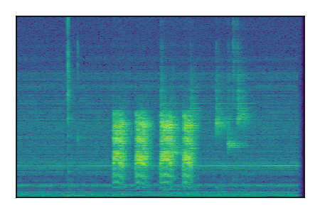 An audio spectrogram.