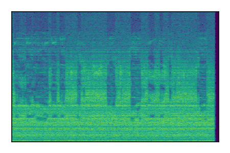 An audio spectrogram.