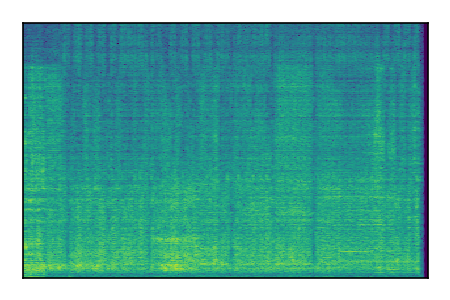 An audio spectrogram.