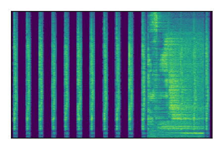An audio spectrogram.