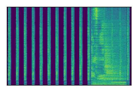 An audio spectrogram.