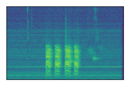 An audio spectrogram.