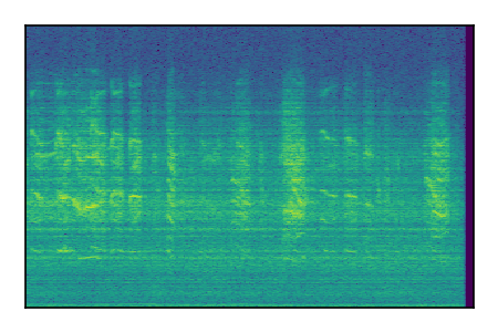 An audio spectrogram.