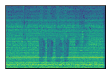 An audio spectrogram.