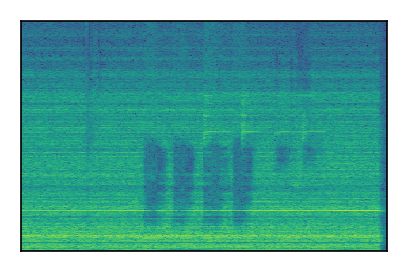 An audio spectrogram.