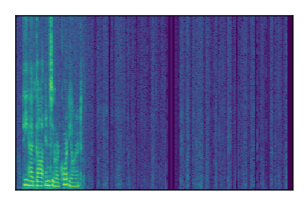 An audio spectrogram.