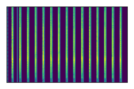An audio spectrogram.