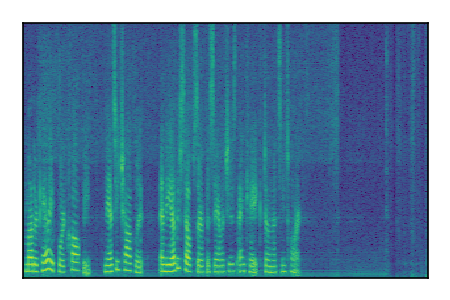 An audio spectrogram.
