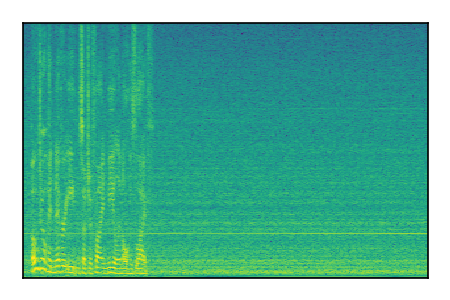 An audio spectrogram.