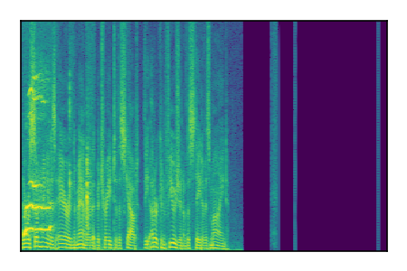 An audio spectrogram.