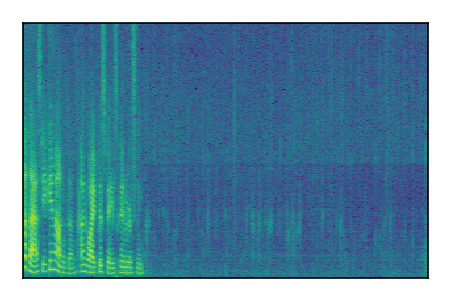 An audio spectrogram.