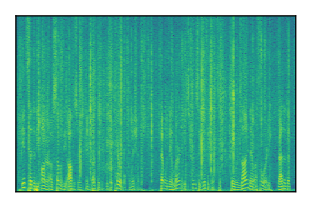 An audio spectrogram.