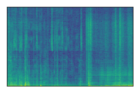 An audio spectrogram.