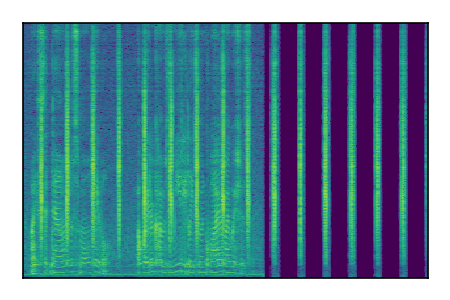 An audio spectrogram.