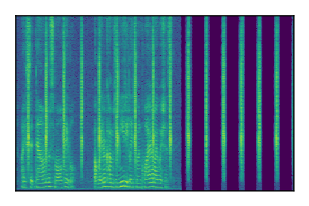 An audio spectrogram.