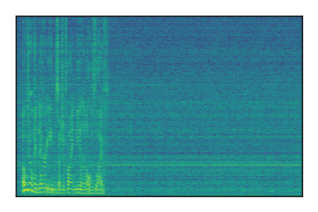An audio spectrogram.