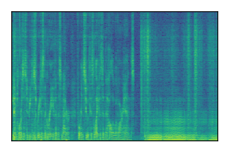 An audio spectrogram.