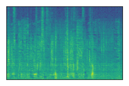 An audio spectrogram.