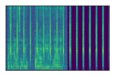 An audio spectrogram.