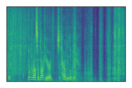 An audio spectrogram.