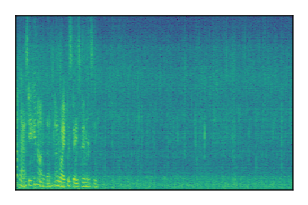 An audio spectrogram.