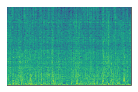 An audio spectrogram.