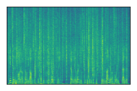 An audio spectrogram.