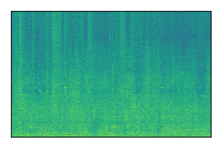 An audio spectrogram.