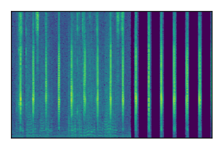 An audio spectrogram.