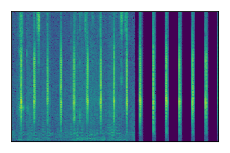 An audio spectrogram.