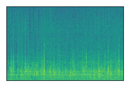 An audio spectrogram.