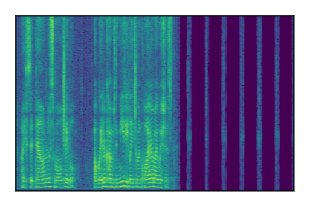 An audio spectrogram.