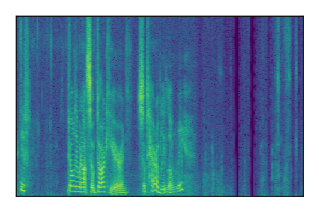 An audio spectrogram.