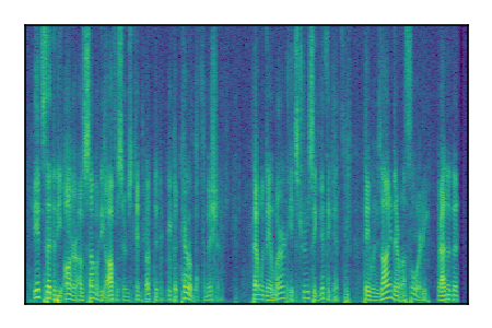An audio spectrogram.