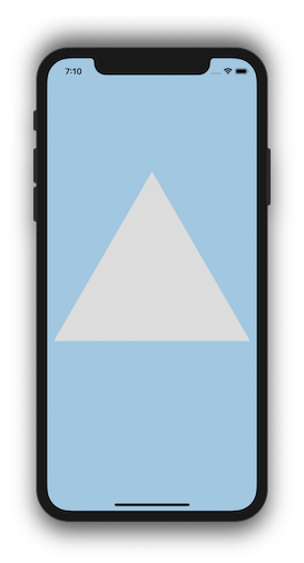 a white triangle