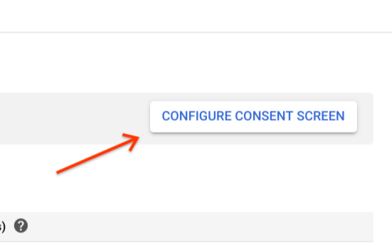 Configure the OAuth consent screen